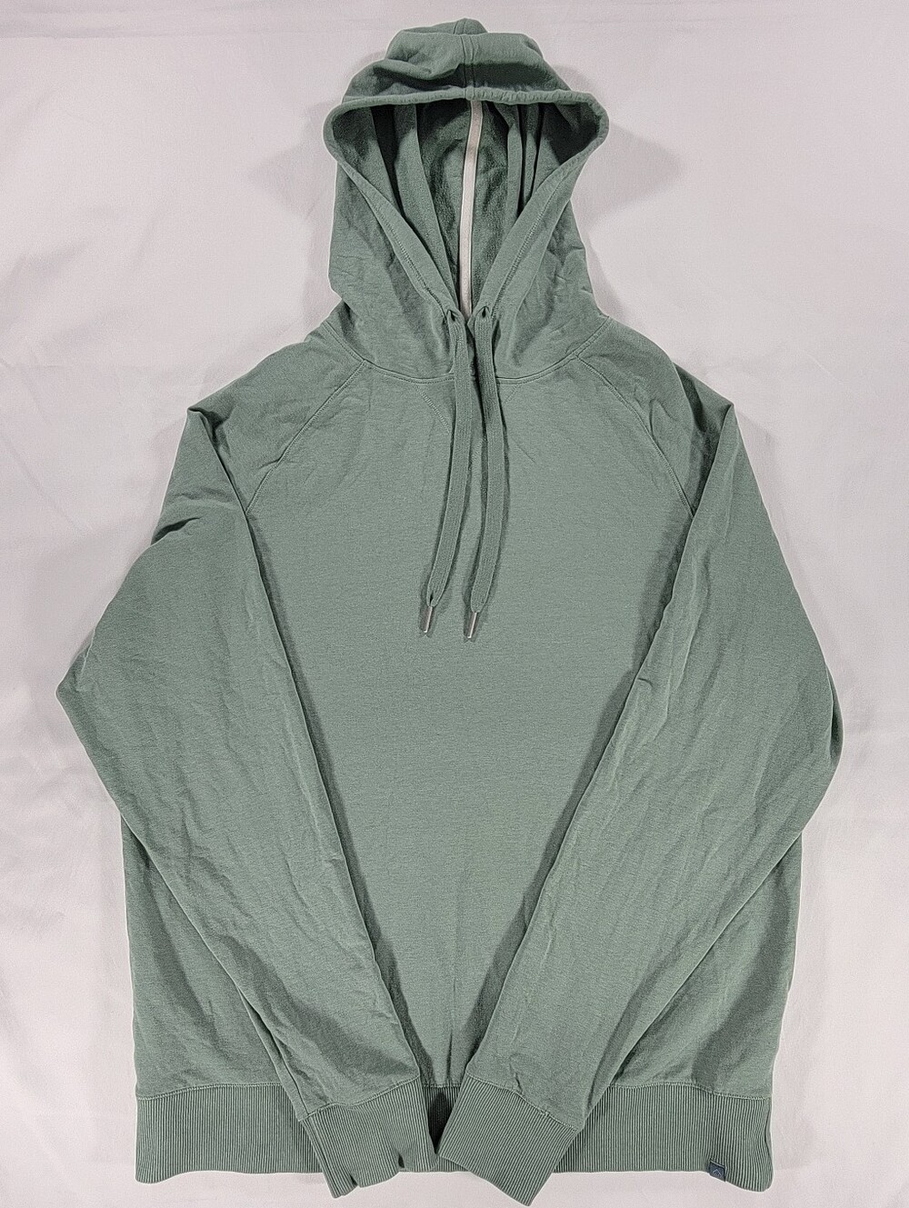 Mens Tasc Performance Bamboo Organic Cotton Green Hooded Sweatshirt Large Hoodie